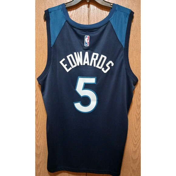 Anthony Edwards (Nike)-(Minnesota)-(Blue)-(Jersey)-(New Condition)-(SizeXL)-$100 - Picture 5 of 11